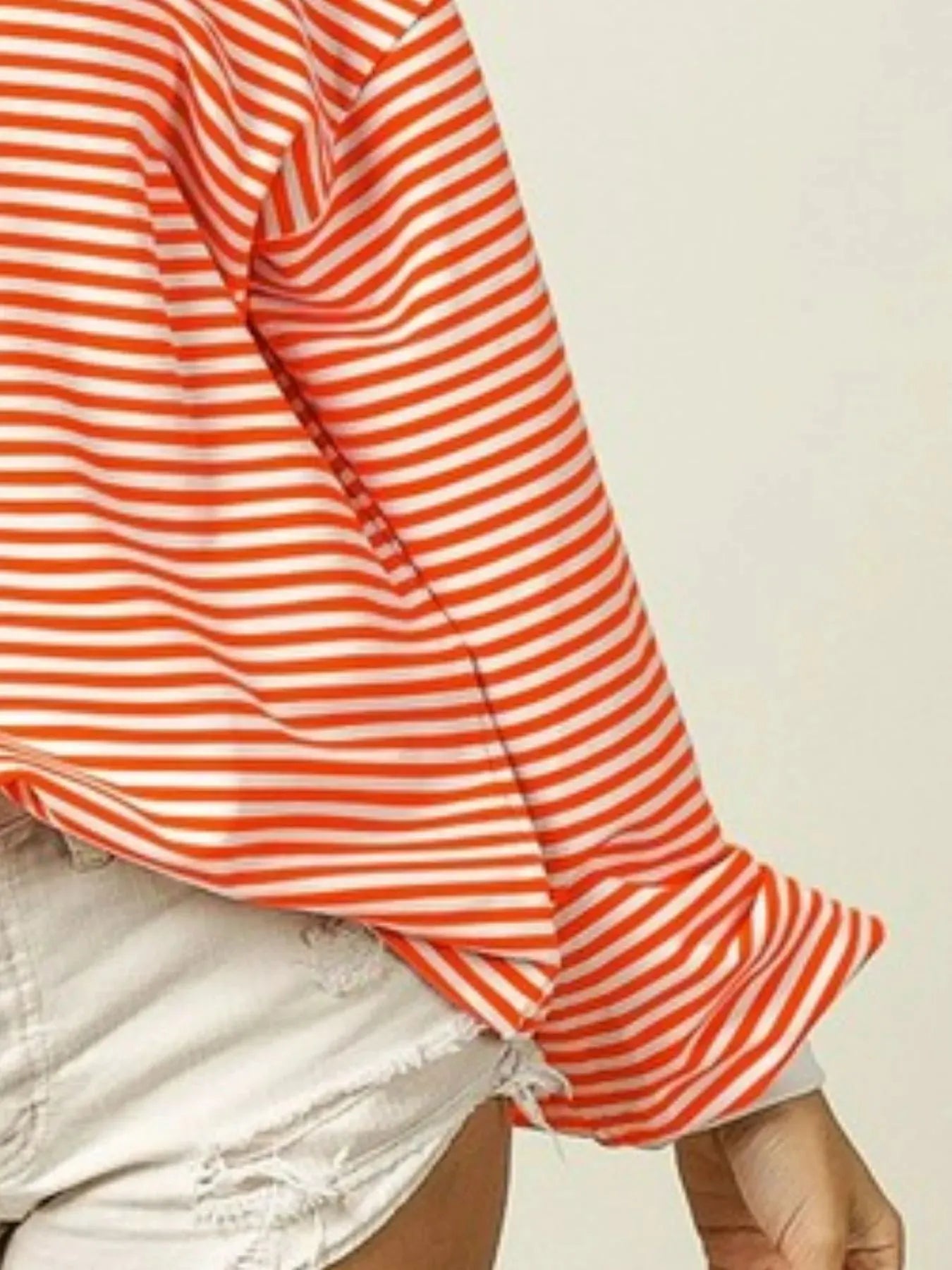 Sunset Stripe French Terry Beach Sweatshirt women outfit ideas