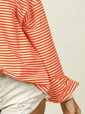 Sunset Stripe French Terry Beach Sweatshirt women outfit ideas