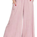 Sunset Stroll Wide-Leg Beach Pants in Light Rose women outfit ideas